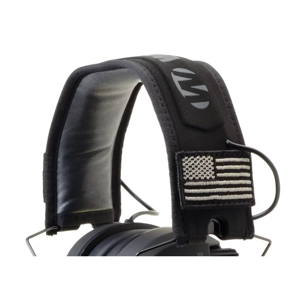 Walker's Razor Slim Electronic Shooting Muffs 3-Pack, Black America Patch
