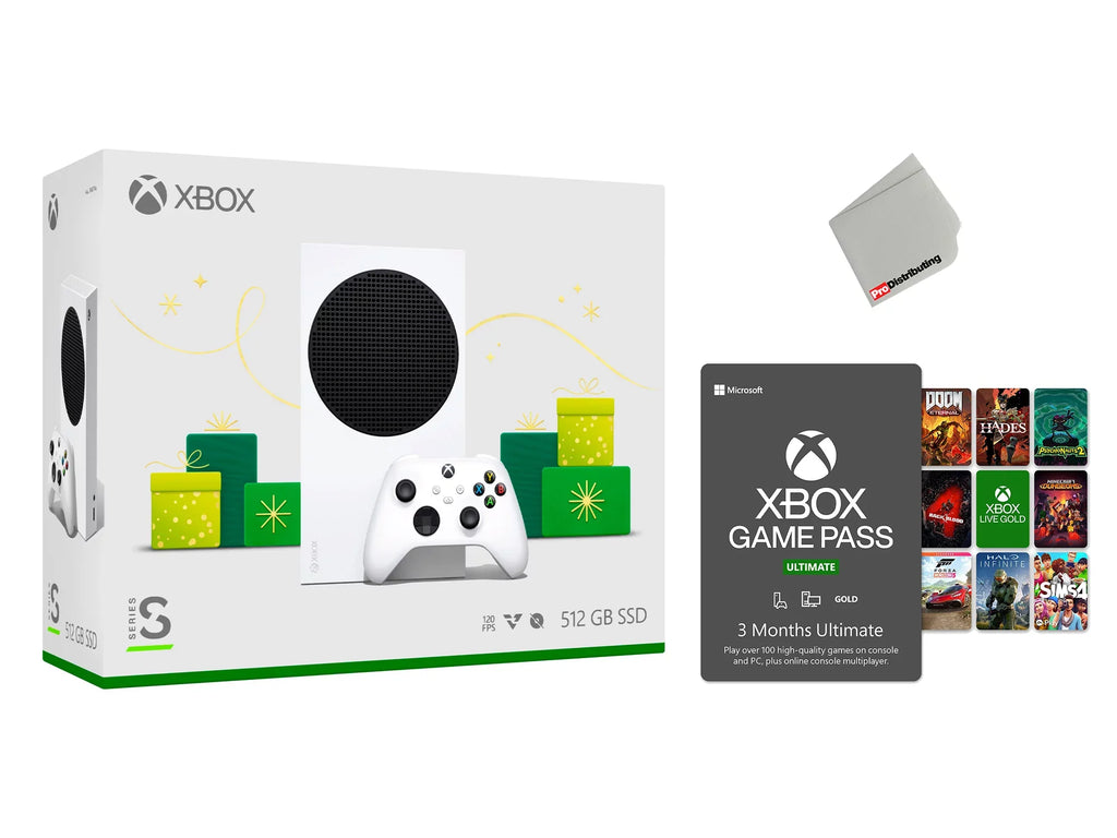 Xbox Series S 512GB All-Digital Holiday Bundle Console with Game Pass Ultimate: 3 Month Membership