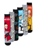 Avatar The Last Airbender Men’s Socks, 6-Pack
