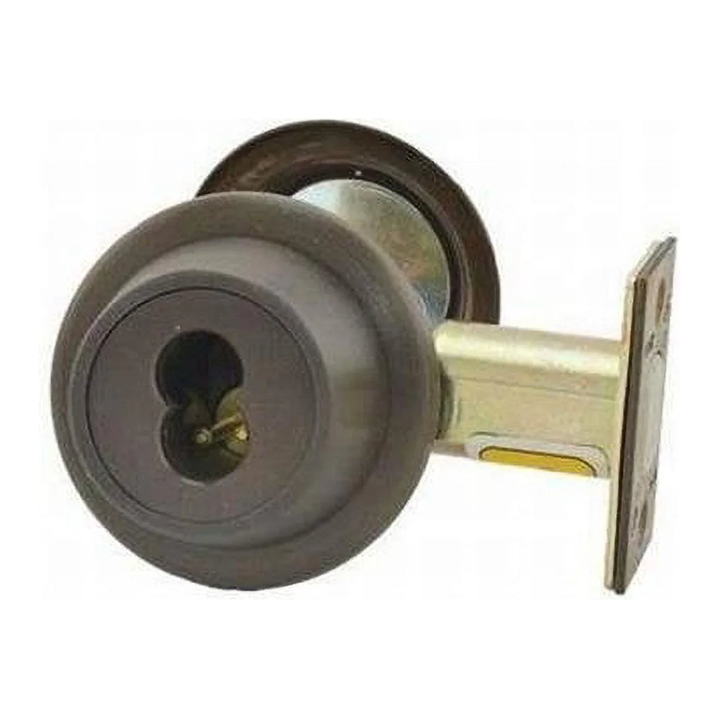 Stanley Best 2.75 in. 8T Series Backset 7 Pin Single Cylinder Deadbolt Standard Strike Less Core, Oil Rubbed Bronze