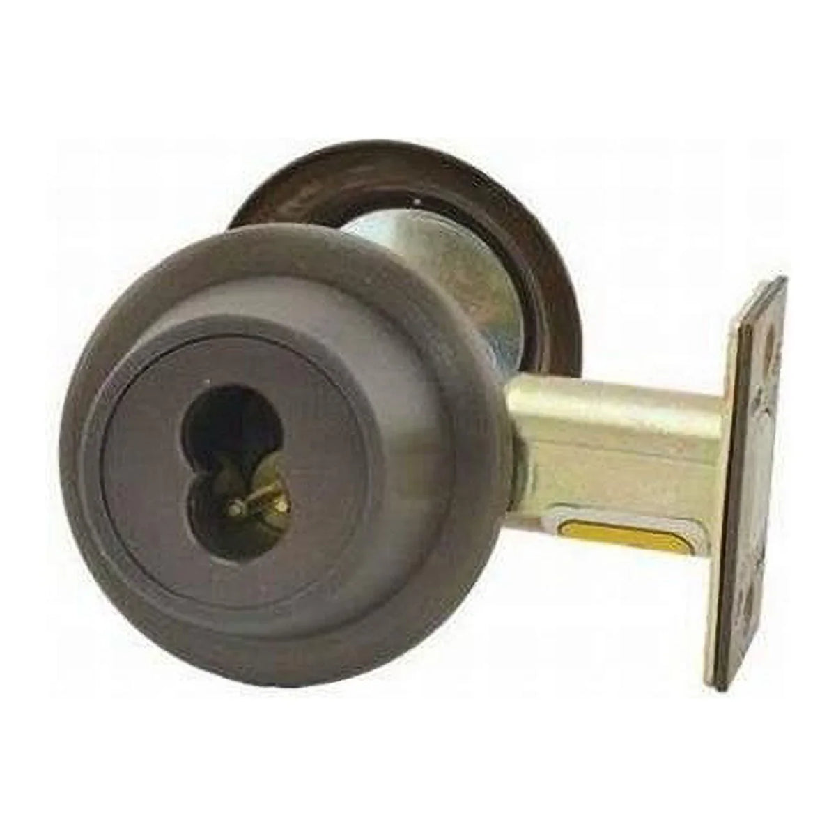 Stanley Best 2.75 in. 8T Series Backset 7 Pin Single Cylinder Deadbolt Standard Strike Less Core, Oil Rubbed Bronze