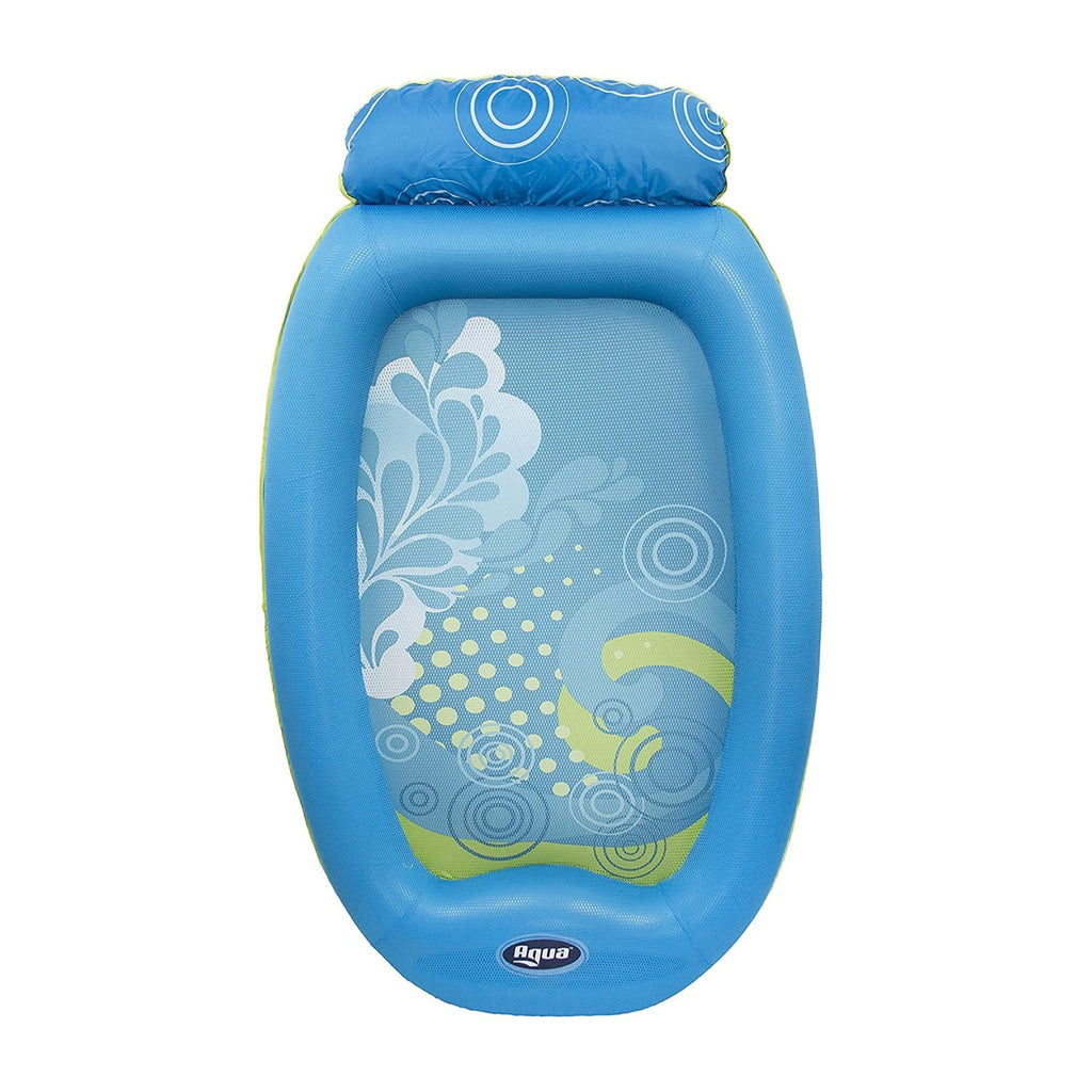 Aqua Leisure Inflatable Pool Float Liquid Comfort Lounge Lounger, Bubble Waves