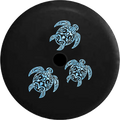 2018 2019 Wrangler JL Backup Camera Family of Sea Turtles Fluid Pattern Spare Tire Cover for Jeep RV 32 Inch