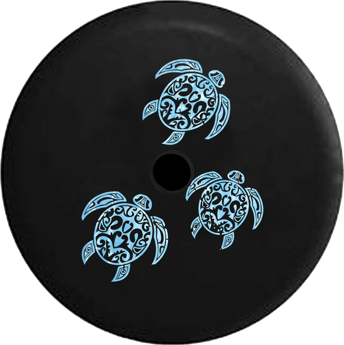 2018 2019 Wrangler JL Backup Camera Family of Sea Turtles Fluid Pattern Spare Tire Cover for Jeep RV 32 Inch